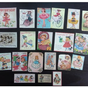 Sister Birthday, Birthday, Birthday Cake, Party  Die Cuts 4 Scrapbooking, BB12 -- Vintage images