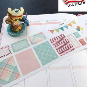 Pink Inspiration Quotes, Decoration Boxes: Life Planner Stickers ||  PP154