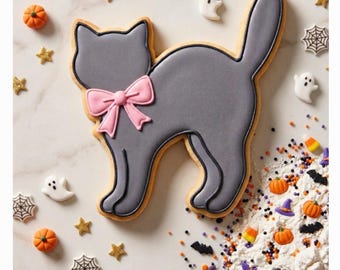 Halloween Black Cat Cookie Cutter STL – 3D Printable STL Files - 7 Sizes (Digital Download)