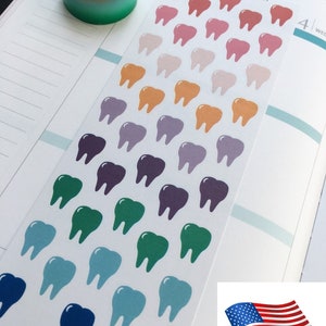 S-131 -Tandarts afspraak, tandarts, tandpijn, tandpijn: Planner Stickers|| Perfect 4 Erin Condren, Limelife, Plum Paper, Filofax Planners