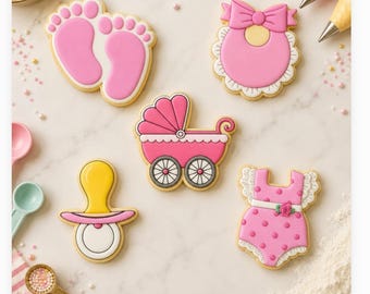 Baby Shower Cookie Cutter STL Bundle A – 3D Printable STL Files - 7 Sizes, 35 Files (Digital Download)