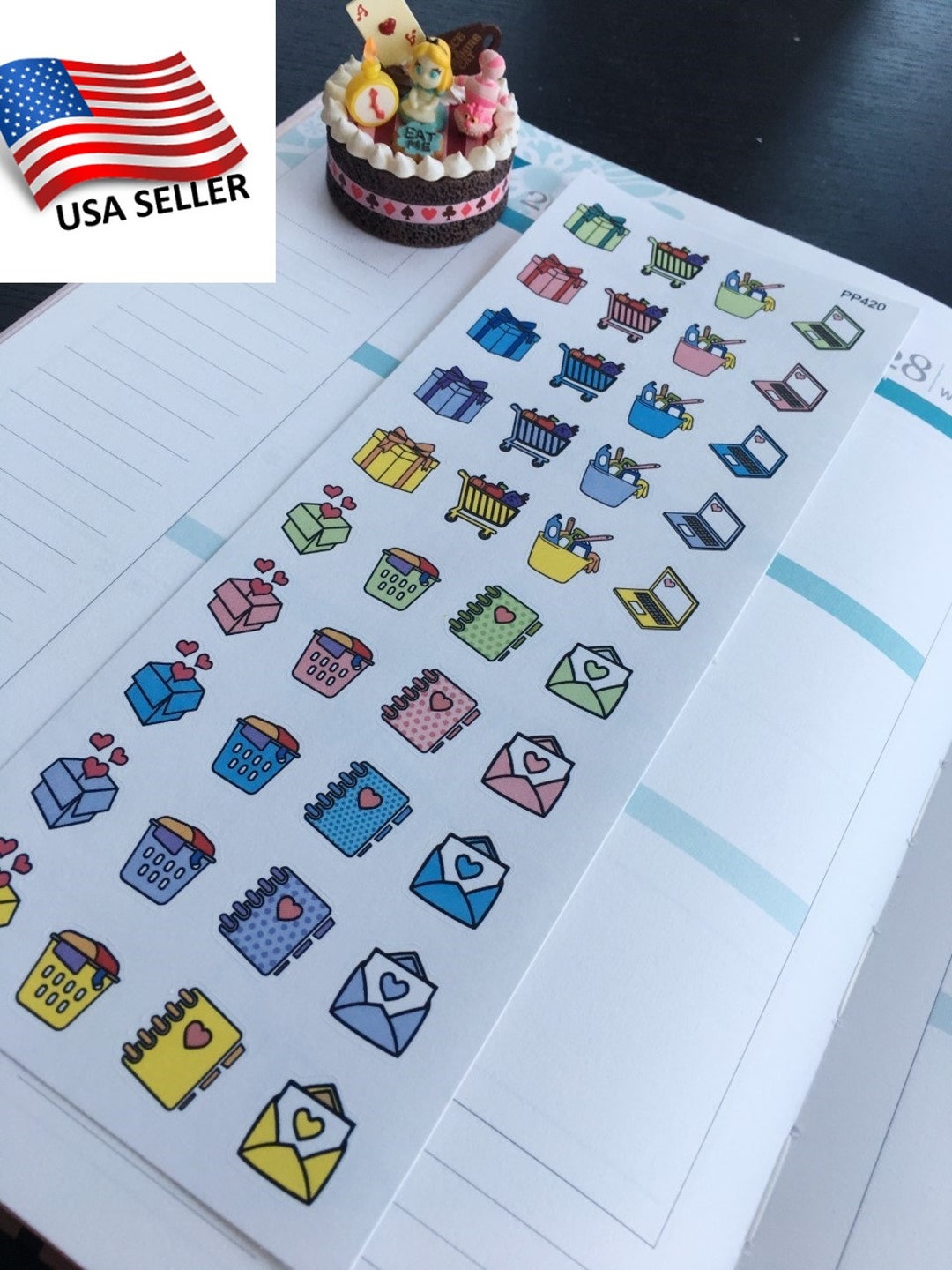 Doodle Icon Planner Stickers: Erin Condren, Limelife, Plum Paper - Etsy