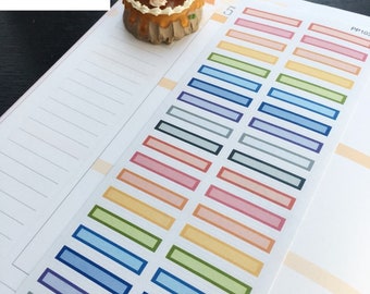 Half Box Printable Planner Stickers Sized for Made for Erin Condren ...