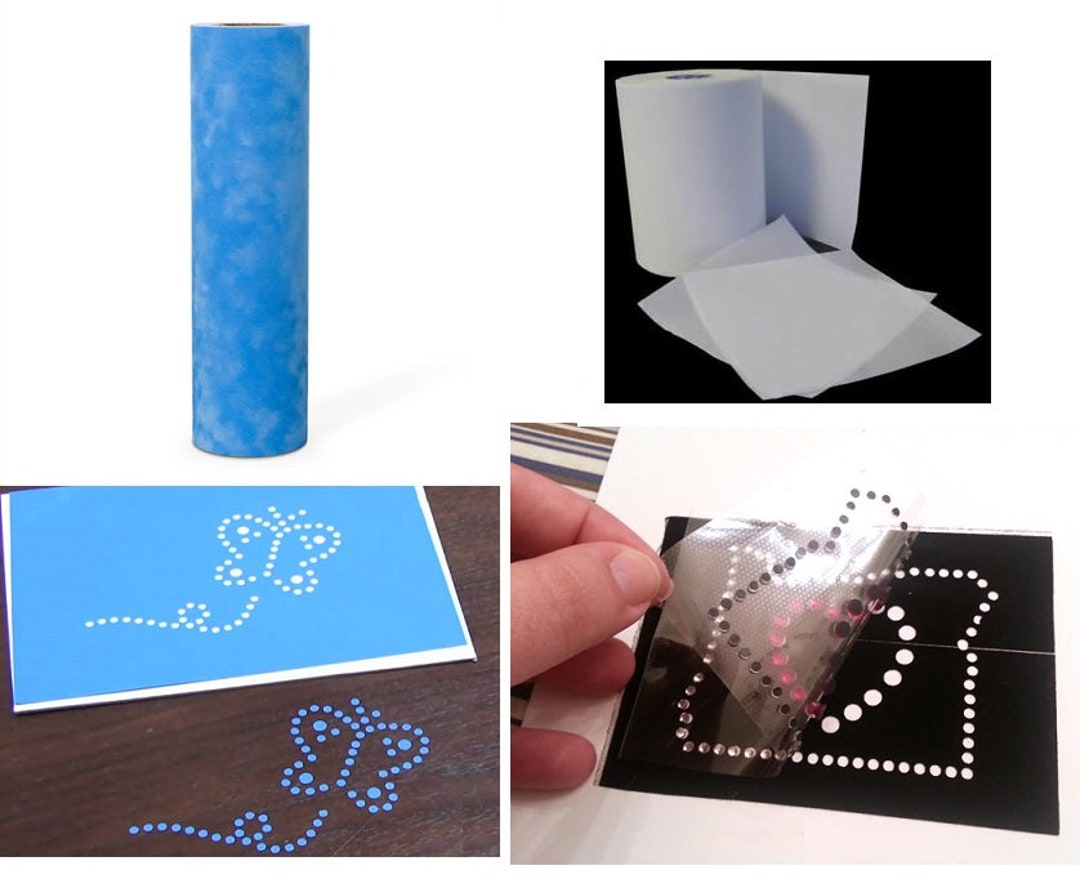 Rhinestone Template Material & Hotfix Transfer Tape (5x8