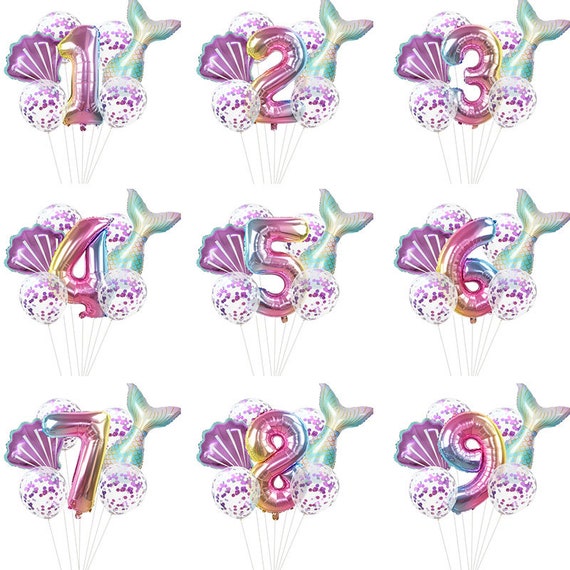Mermaid Party Decor Mermaid Birthday Party Mermaid Birthday Decoration Mermaid Balloons Mermaid Party Decoration 1st Birthday Mermaid Theme