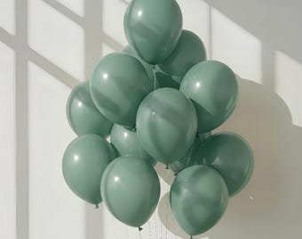 Meadow Eucalyptus Green Balloons , Luxury Sage Green Wedding Decor, Spring Garden Party,  Baby Shower,  Bridal Shower, Elegant Balloon