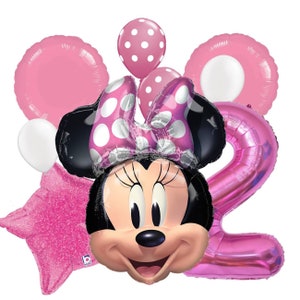 Minnie Mouse Balloon Minnie Mouse Centerpiece Minnie Mouse Party Decorations Minnie Mouse Birthday Decorations OH Twodles Mini Mouse