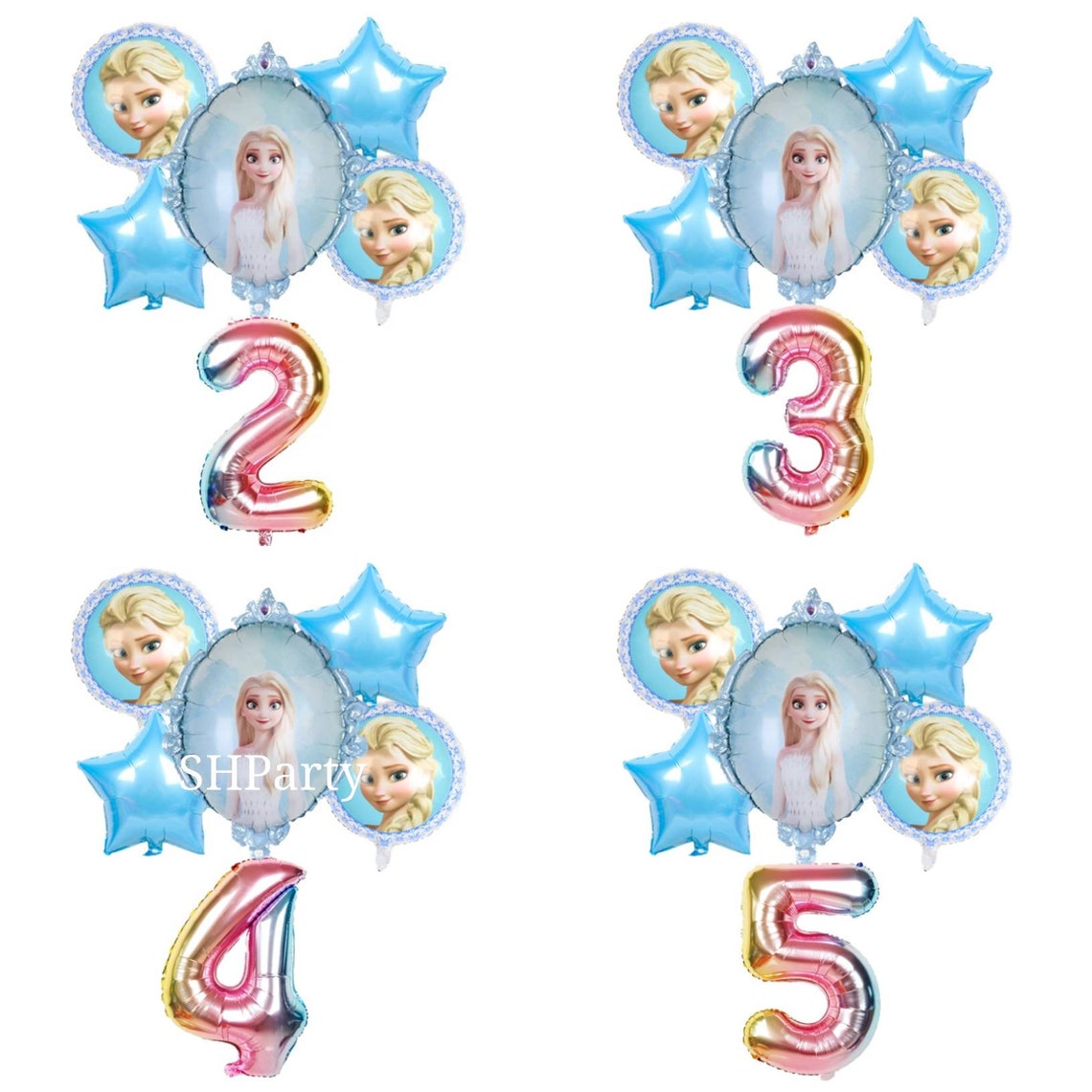 Elsa Balloons Number Balloon 18 Elsa Theme Party Etsy