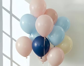Blue and Pink Balloon Set Baby Shower Decor | Gender Reveal Balloons for Birthday Party, Spring Summer Celebration, Wedding, Photo Backdrop