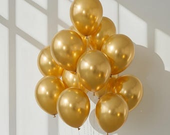 Luxury Gold Balloons – Premium Metallic Party Balloons for Weddings, Birthdays, and Special Events