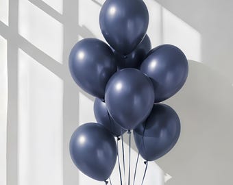 Standard Marine Blue Balloon Set Party Decorations,Dark Blue Balloons for Wedding,Graduation,Baby Shower, Birthday, Photo Backdrop,Gif