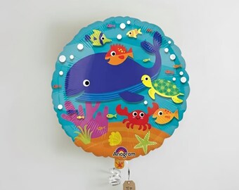 32"Jumbo Under The Sea Balloon Birthday Party Decoration Dolphin Balloon Starfish Balloon Beach Party Supplies Pool Party Valentines Day Kid