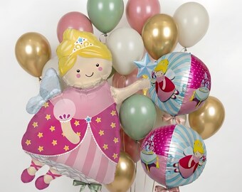 Fairy Tales Balloon Bouquet Cinderella Party Decorations Fairy Godmother Birthday Decor Princess Party Fairy Tales Party Centerpieces
