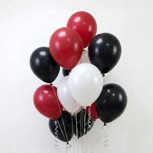 Luxury Red Black White Balloon Bouquet, Las Vegas Casino Night Decor, Magical Movie Theme Party Supplies, Special Promotion, Joyful Wedding