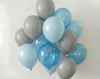 Ice Blue Balloons Bouquet Baby Shower Boys Celebration Decorations Birthday Party Decor Anniversary Balloons Wedding Decoration
