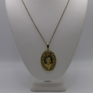 Vintage Knight Pendant in Gold Tone Metal