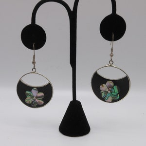 Vintage Estate marked ALPACA MEXICO pierced Earrings