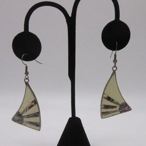 Vintage marked ALPACA MEXICO pierced Earrings