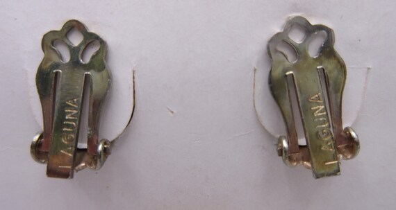 Vintage signed LAGUNA Clip Back Earrings with Crystal Beads Etsy