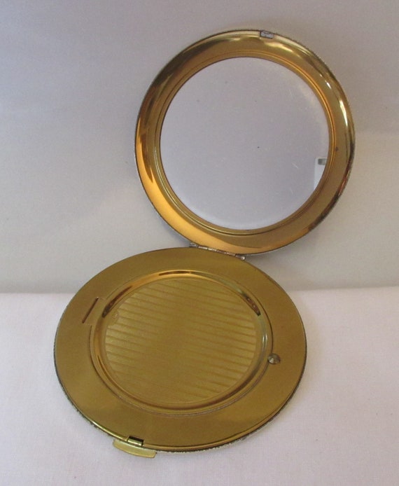 Rare and Beautiful Zell vintage Compact 1950's He… - image 3