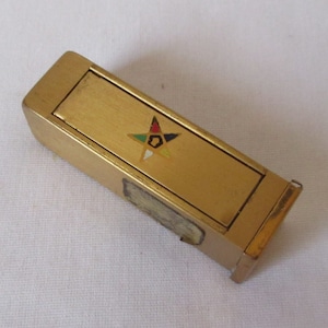 Vintage Elgin American Order of the Eastern Star Lipstick Holder
