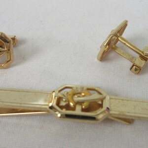 Vintage Shriner&#39;s Tie Bar and Cuff Link Set