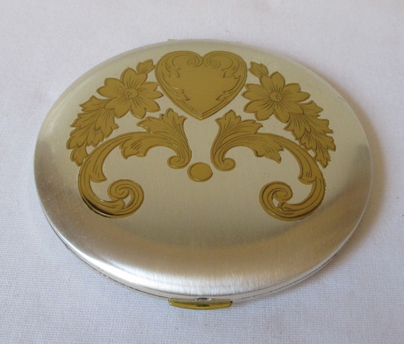 Rare and Beautiful Zell vintage Compact 1950's He… - image 1