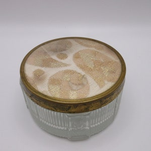 Vintage Glass Trinket Jar