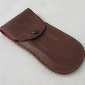 Vintage Manicure Set with Top Grain Cowhide Case