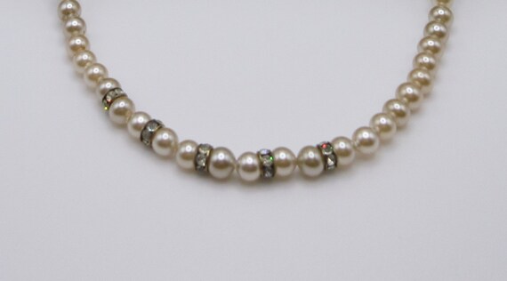 Vintage Deltah faux Pearls single Strand Necklace… - image 4