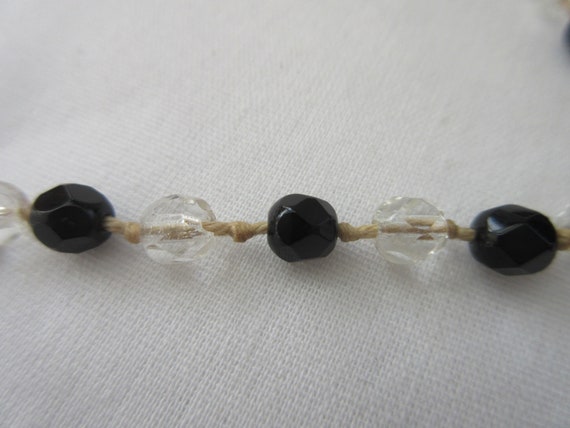 Beautiful Estate Black faceted Jets and Faceted C… - image 4