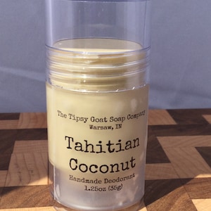 Tahitian Coconut Handmade Deodorant