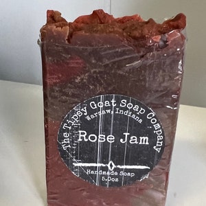 Rose Jam Handmade Cold Process Soap made with Goat Milk