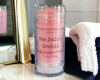 Sea Salt & Orchid Body Butter Stick | Solid Lotion Stick