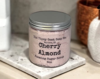 Cherry Almond Foaming Sugar Scrub