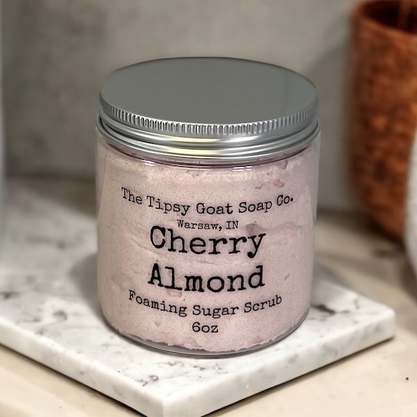 Cherry Almond Foaming Sugar Scrub