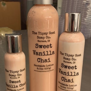 Sweet Vanilla Chai Handmade Lotion