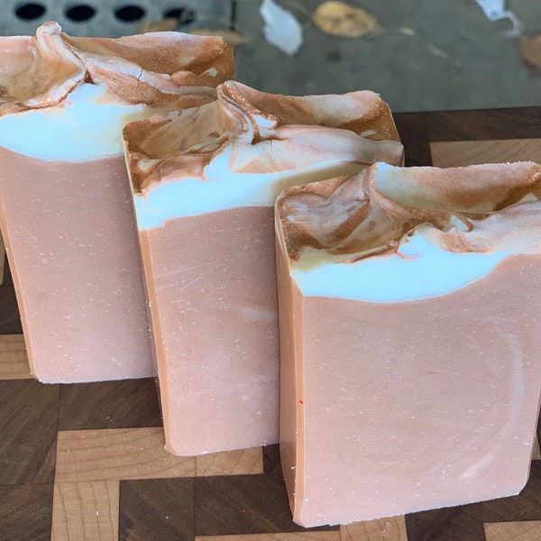 Hot Buttered Rum Handmade Cold Process Soap made with Goat Milk