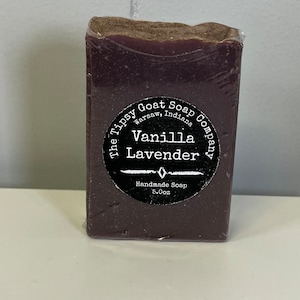 Vanilla Lavender Handmade Cold Process Soap made with Goat Milk