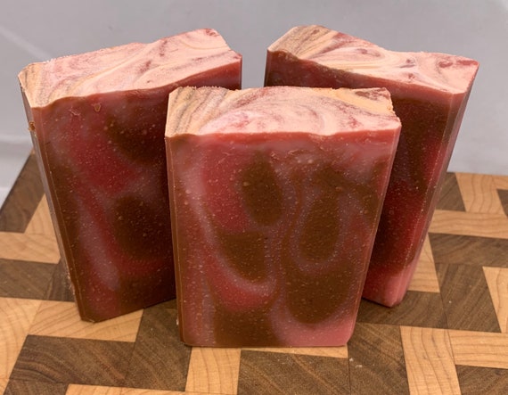 Cherry Almond Cold Process Soap made with Goat Milk