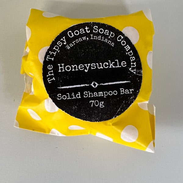 Honeysuckle Syndet Solid Shampoo Bar