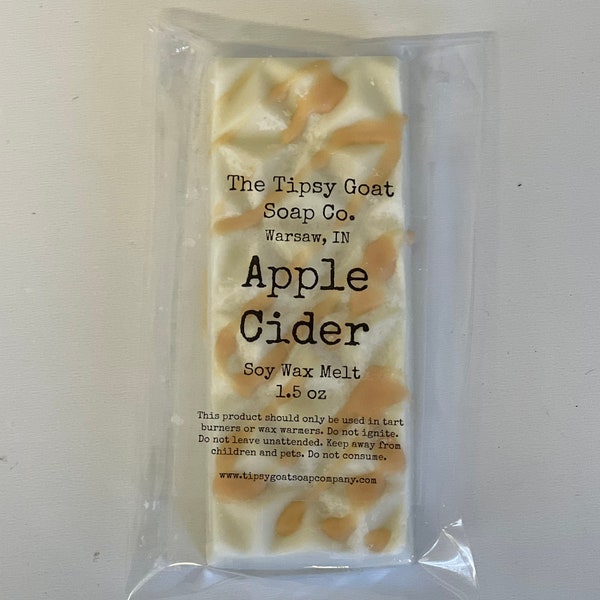 Apple Cider Soy Wax Melt Snap Bar