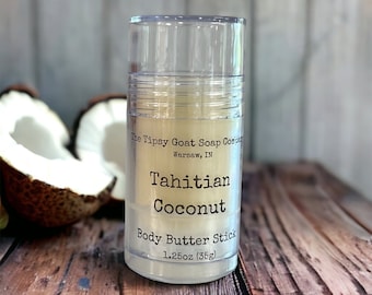 Tahitian Coconut Body Butter Stick | Solid Lotion Stick