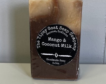 Mango & Coconut Milk Handmade Cold Process Soap made with Goat Milk