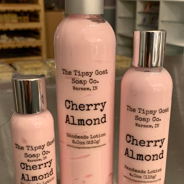 Cherry Almond Handmade Lotion