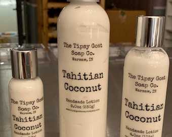 Tahitian Coconut Handmade Lotion