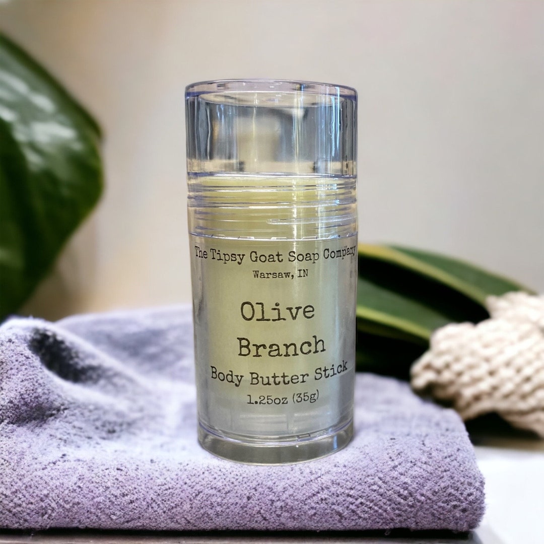 Olive Branch Body Butter Stick Solid Lotion Stick Etsy