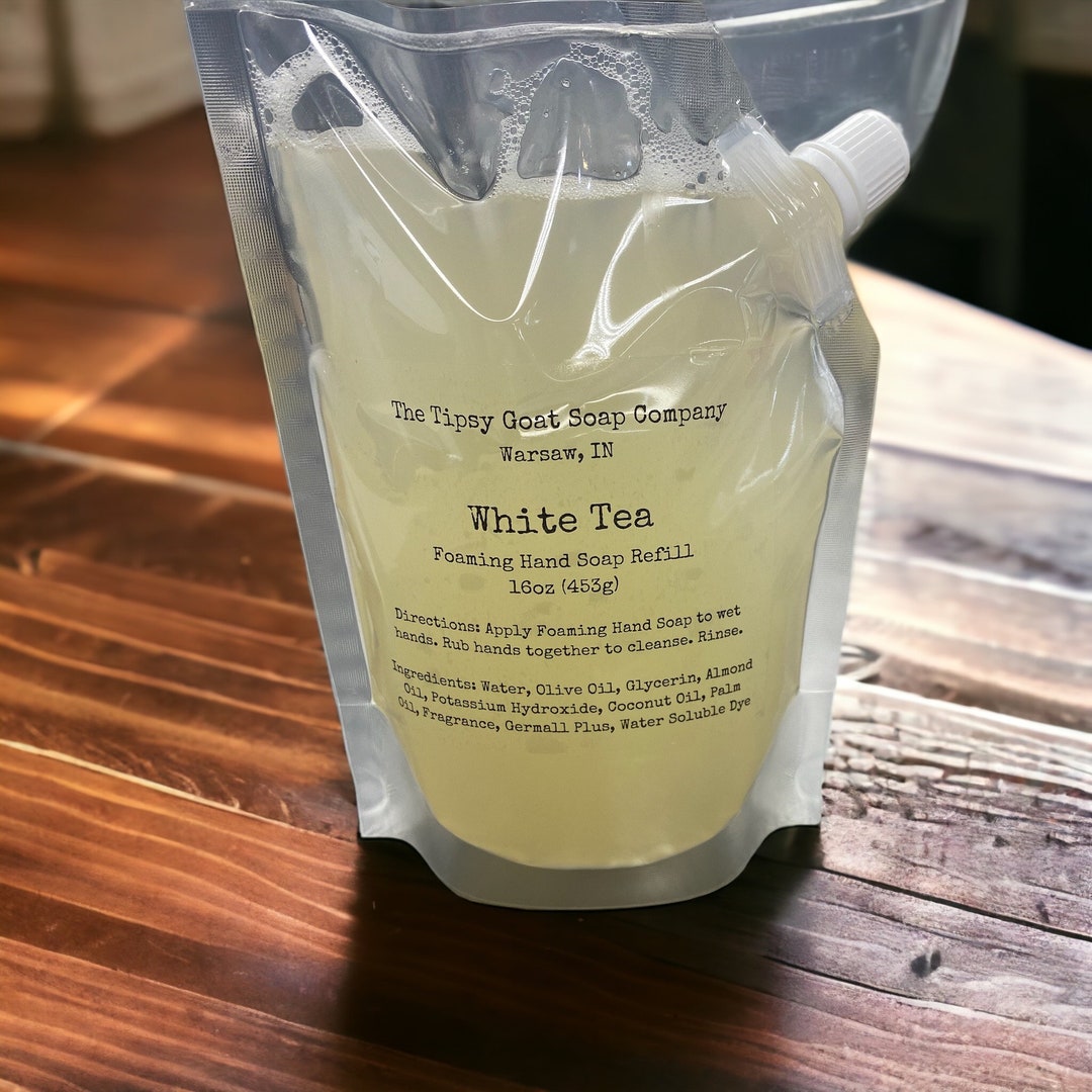 White Tea Foaming Hand Soap Refill Etsy