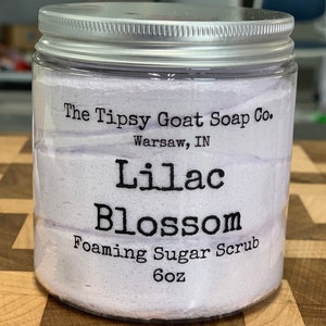 Lilac Blossom Foaming Sugar Scrub | Sugar Whipped Soap