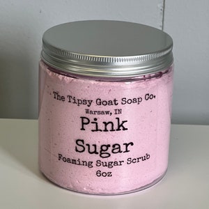 Pink Sugar Foaming Sugar Scrub | Sugar Whipped Soap